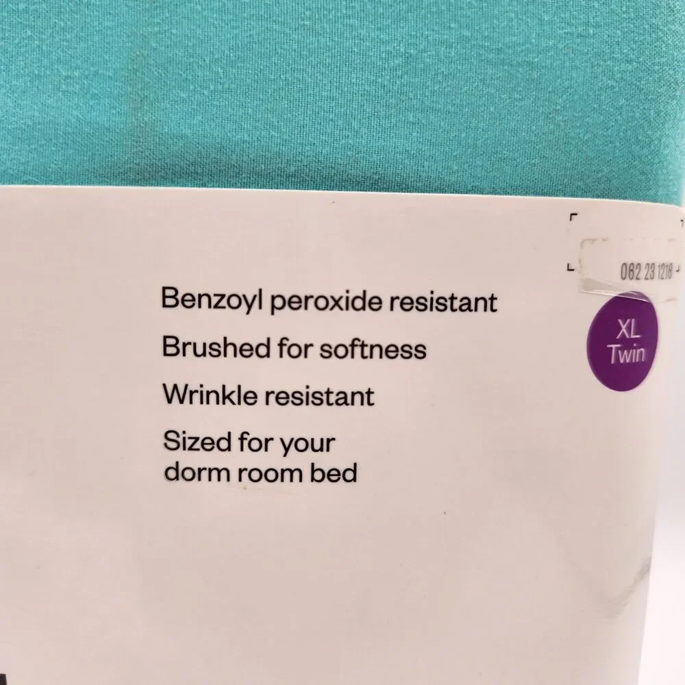 Room Essentials Mircrofiber 3 Piece Sheet Set Twin/XL Twin Aqua Top Bottom Case